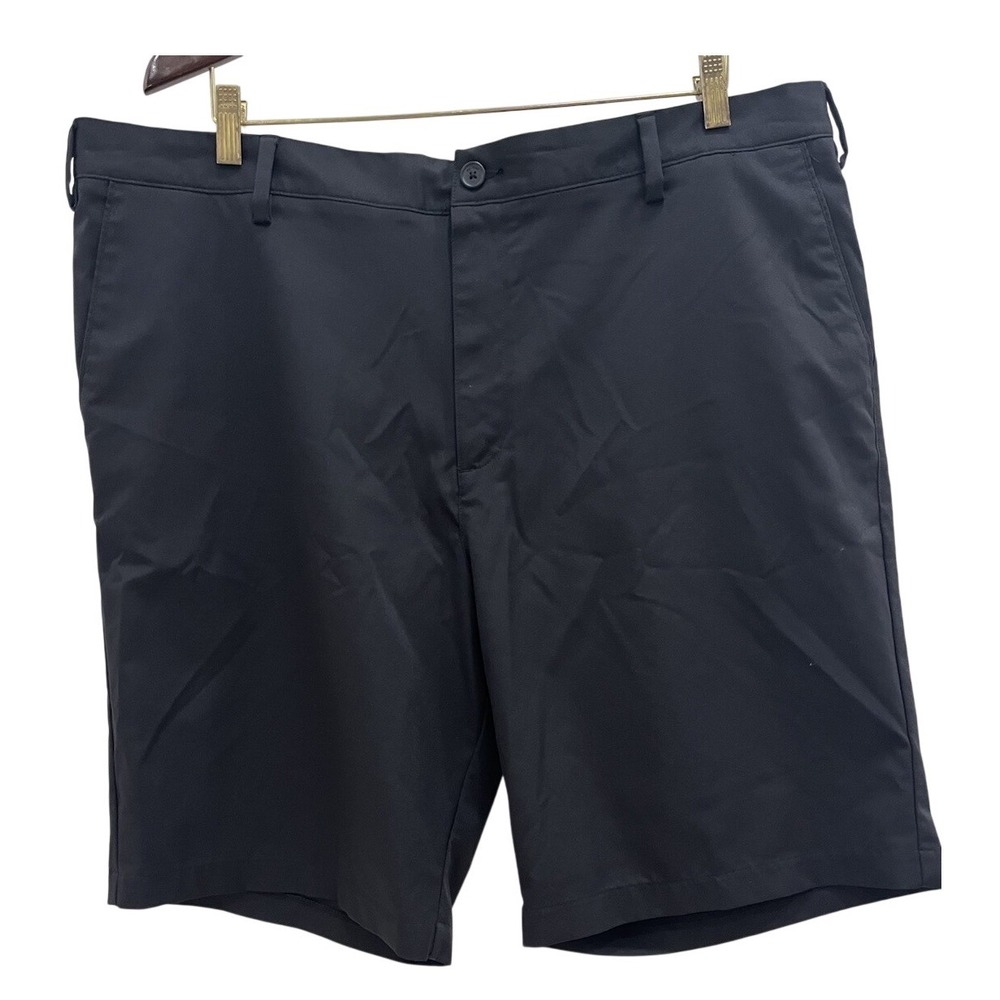 Adidas‎ Golf Shorts Mens 40 Black Good Performance Flat Front Athletic